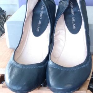 Antonio Melani Navy ballerina shoes